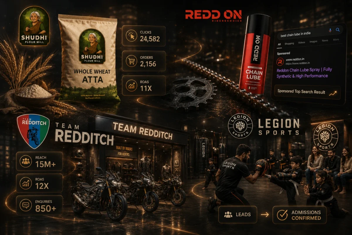 SEO and Google Business Profile results for REDD ON and Team Redditch