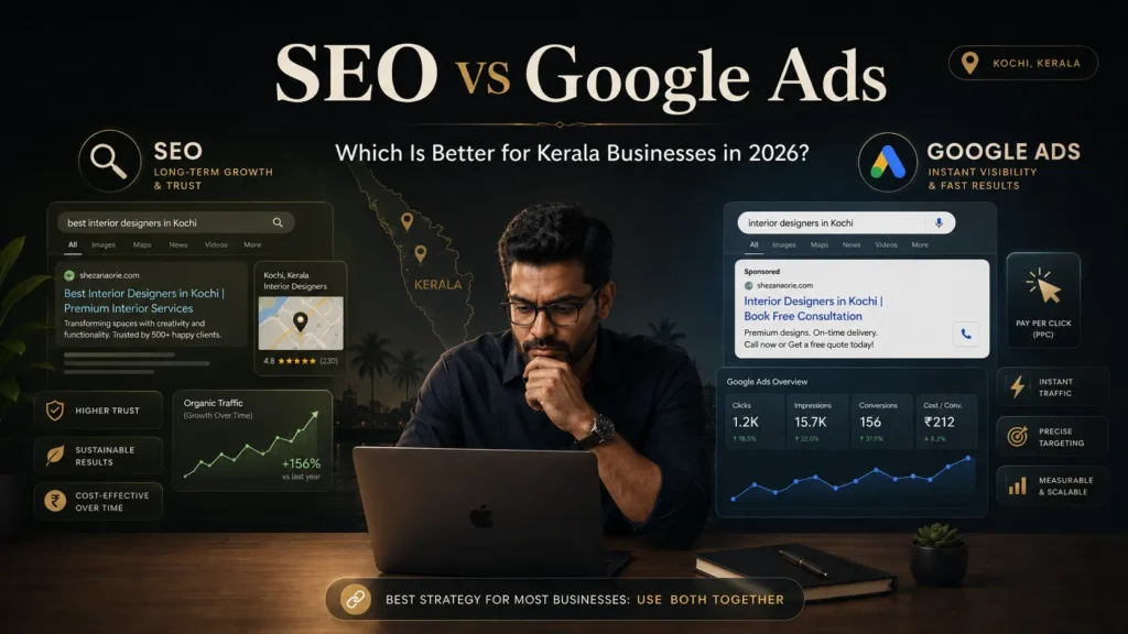 SEO vs Google Ads: Which Is Better for Kerala Businesses in 2026?