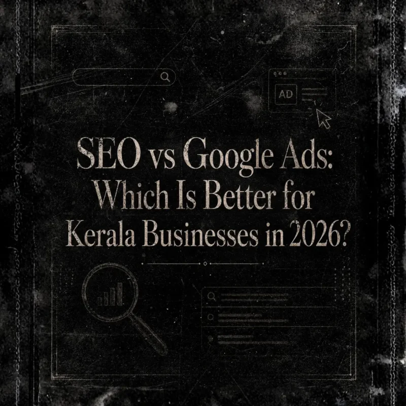 SEO vs Google Ads comparison for Kerala businesses in 2026 by The Clever Apes